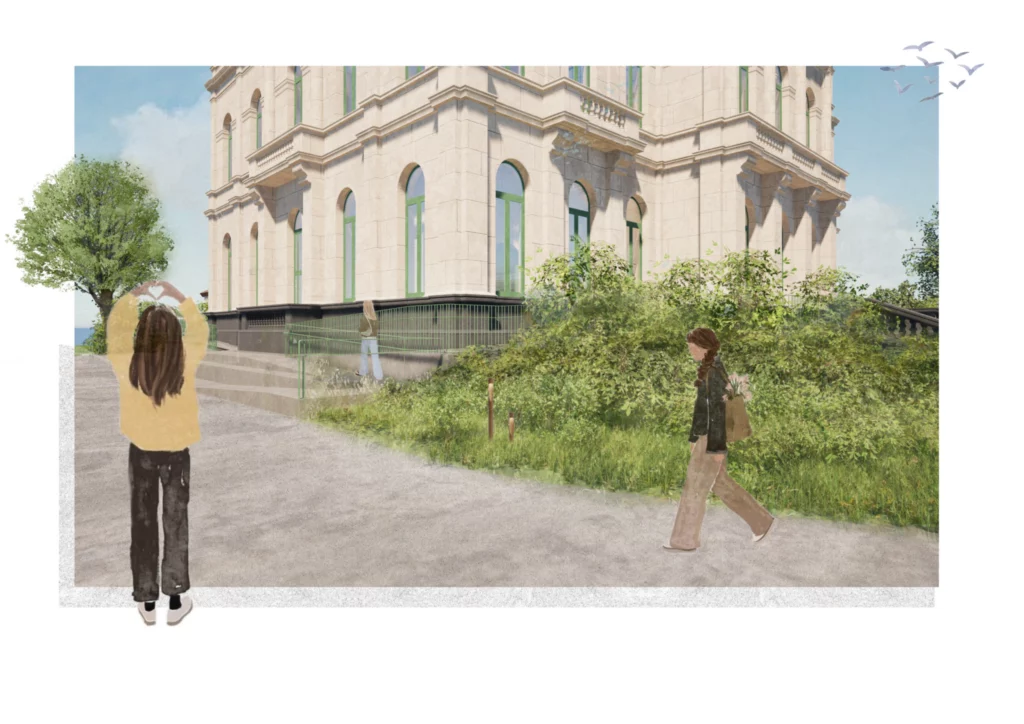 Herbestemming Kasteel De Lovie | Visualisatie van de nieuwe hellingsbaan