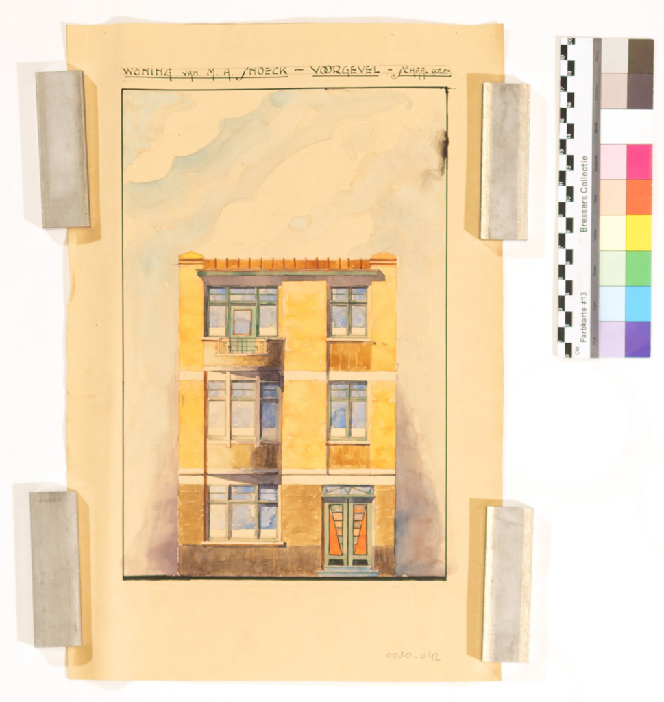 Gevelplan woonarchitectuur Adrien Bressers